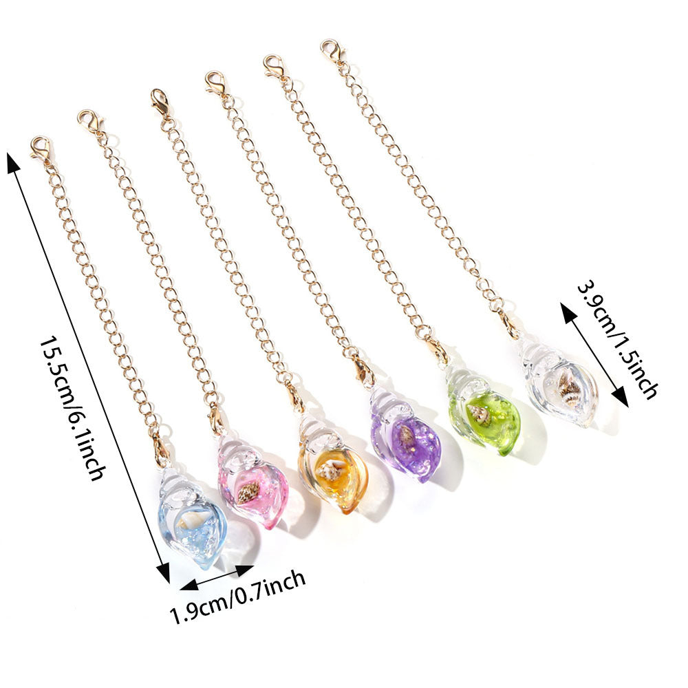 Luminous Resin Shell Cup Charms