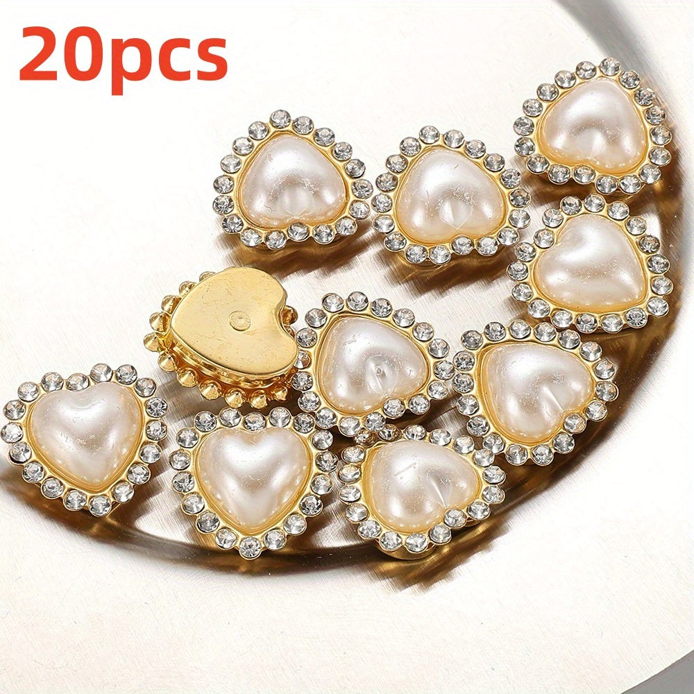 20pcs White Acrylic Artificial Pearl Beads