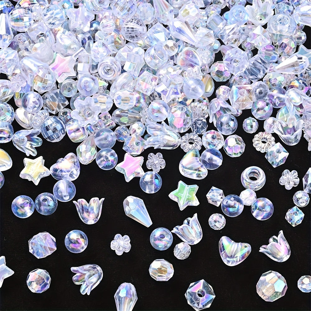 Irregular AB Translucent Acrylic Beads