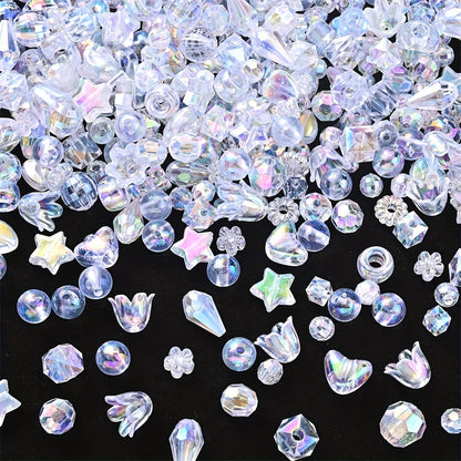Irregular AB Translucent Acrylic Beads