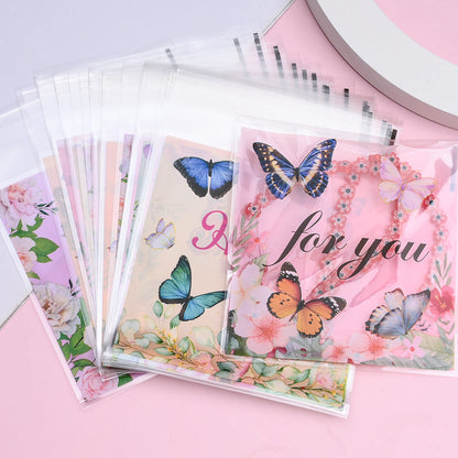 Butterfly Pattern Self-Adhesive OPP Packaging Bags