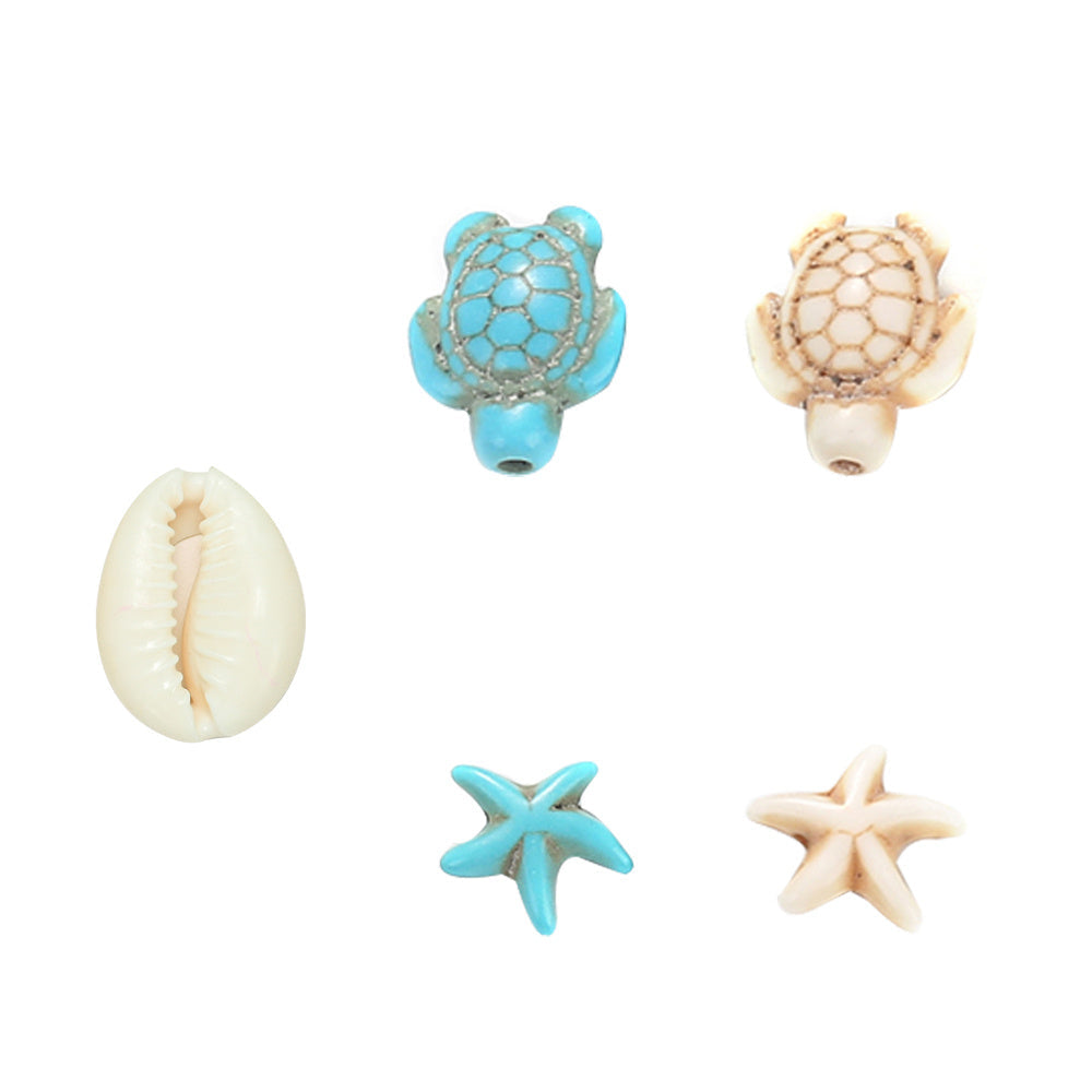 Sea Theme Turtle Starfish Beads