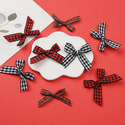 Christmas Plaid Bow Embellishments
