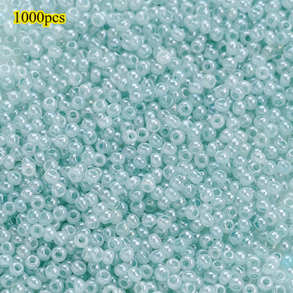 1000pcs 2mm Random Color Glass Seed Beads