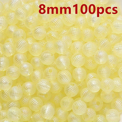 50-100pcs 8/10mm Acrylic Spacer Beads Loose Macarone Jewelry Beads