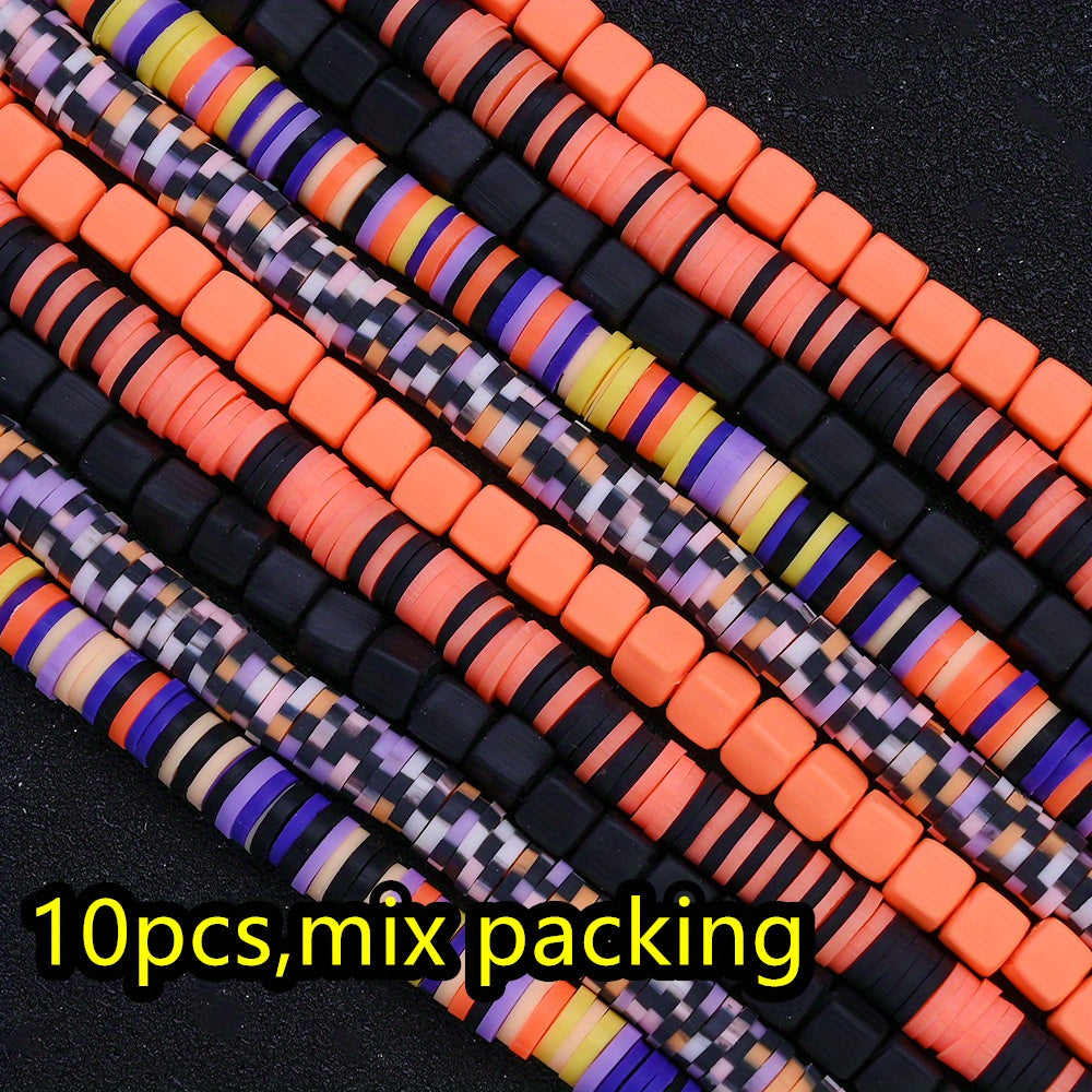 10pcs Halloween Color Clay Beads