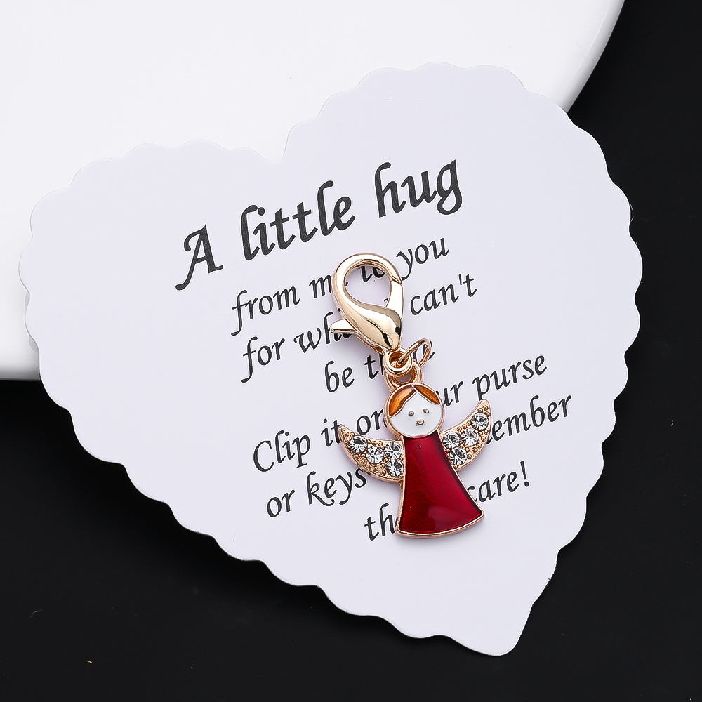 Red Angel Charms with Wish Cards