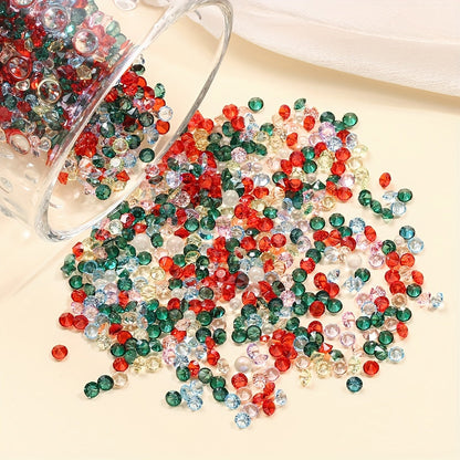 Christmas Glass Spacer Beads