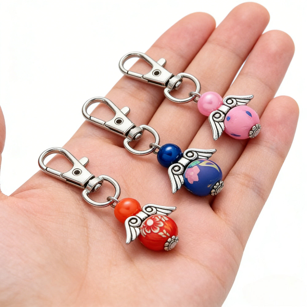 24PCS Random Mix Angel Mini Keychain Set