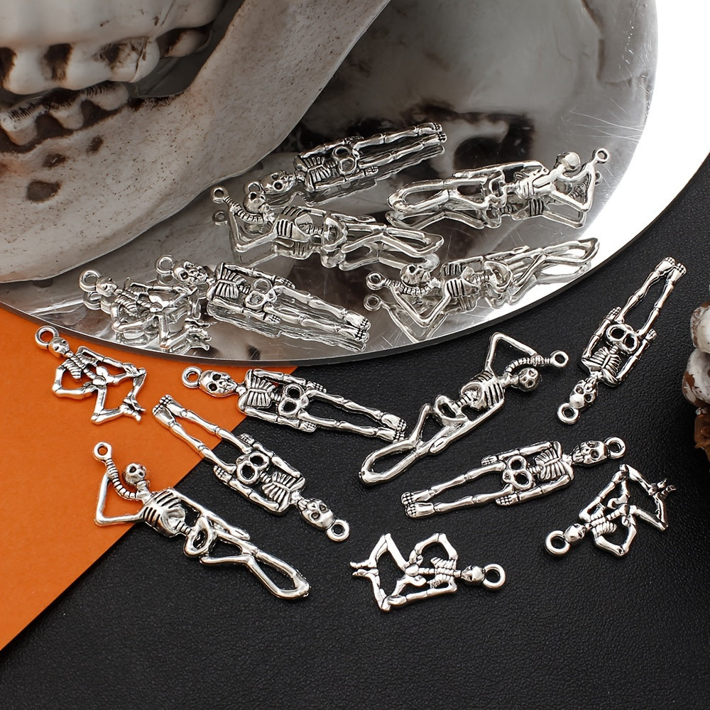 Ancient Silver Skull Alloy Pendants