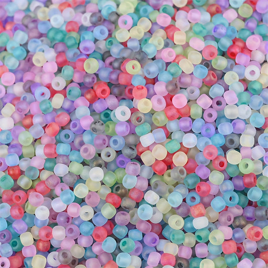 Colorful Frosted Seed Beads