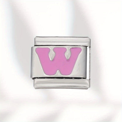 Colorful Stainless Steel Letter Bead
