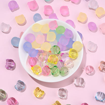 30pcs 12x13mm Cat Head Acrylic Beads
