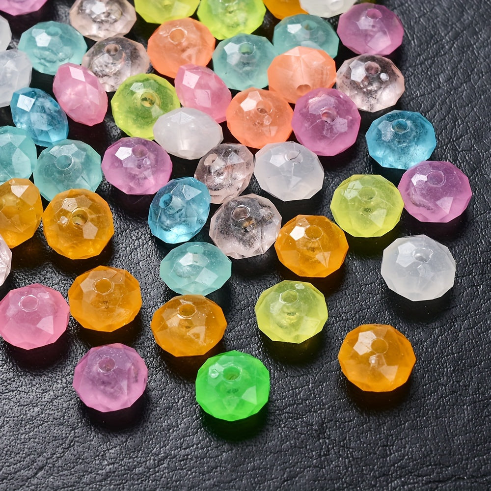 Luminous Acrylic Flat Spacer Beads