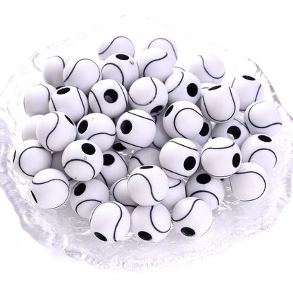50pcs 39 Styles Mixed Sports Ball Beads