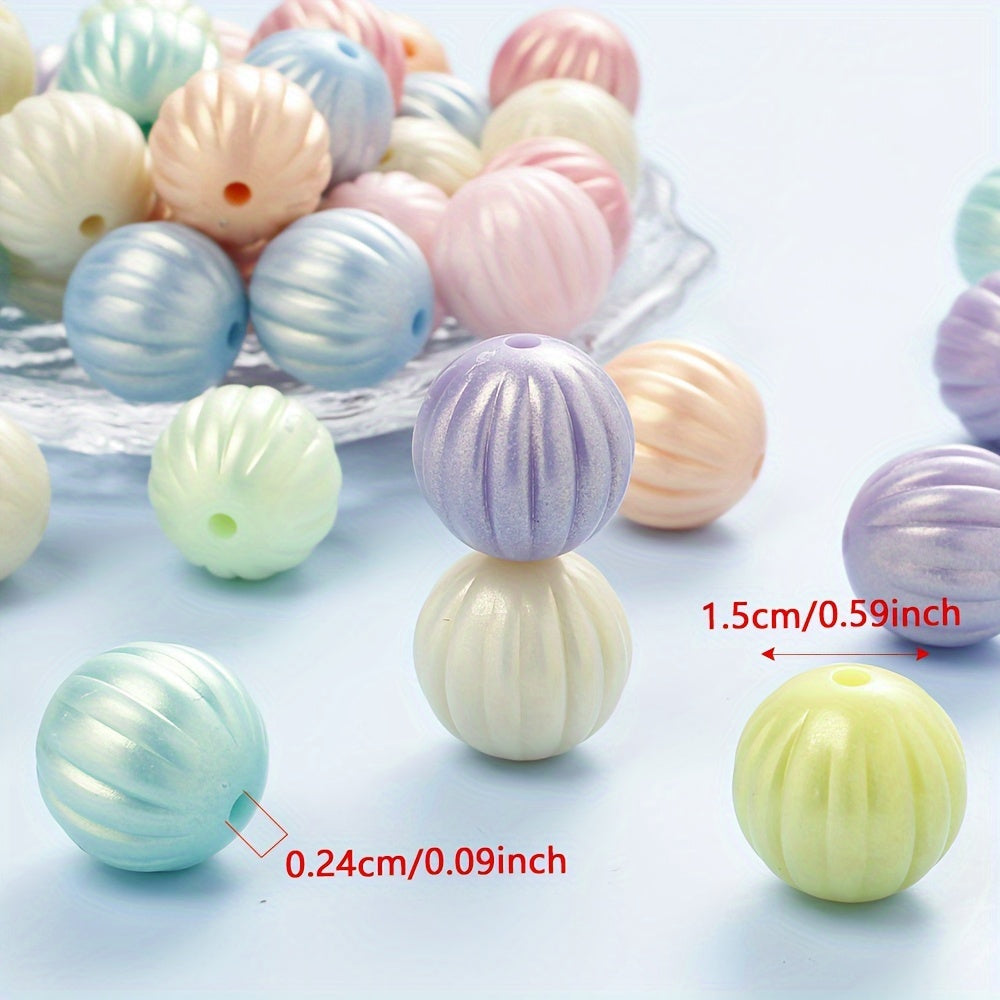 Macaron Pumpkin Acrylic Beads
