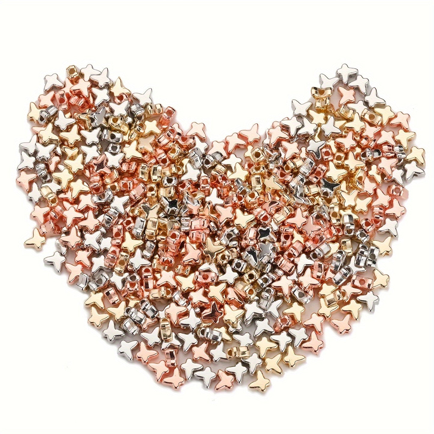 100PCS 5×6mm Mini Butterfly CCB Bead Set