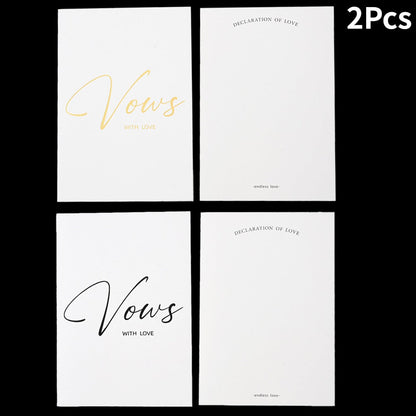 Personalized Wedding Vow Books Set