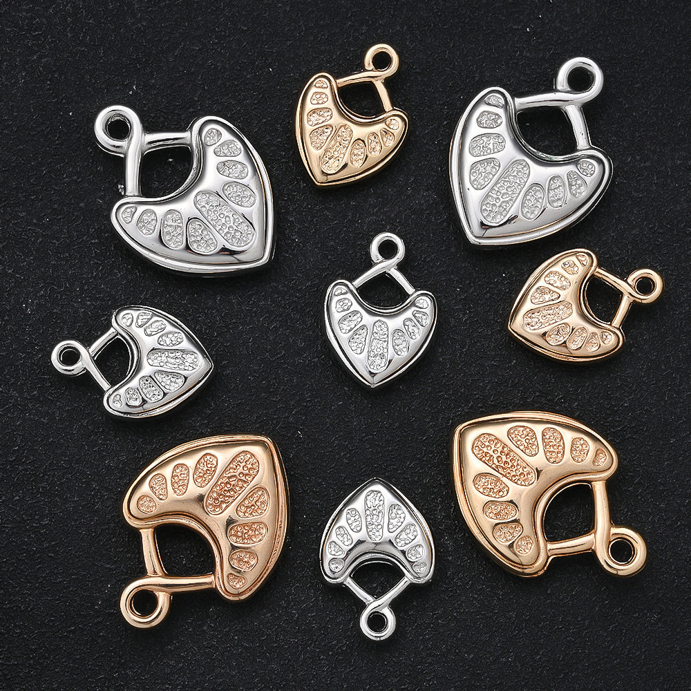 10/20PCS CCB Peach Heart Pendant Set