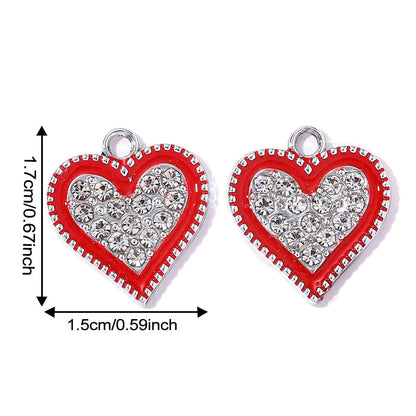 Valentine’s Day Heart Alloy Pendants