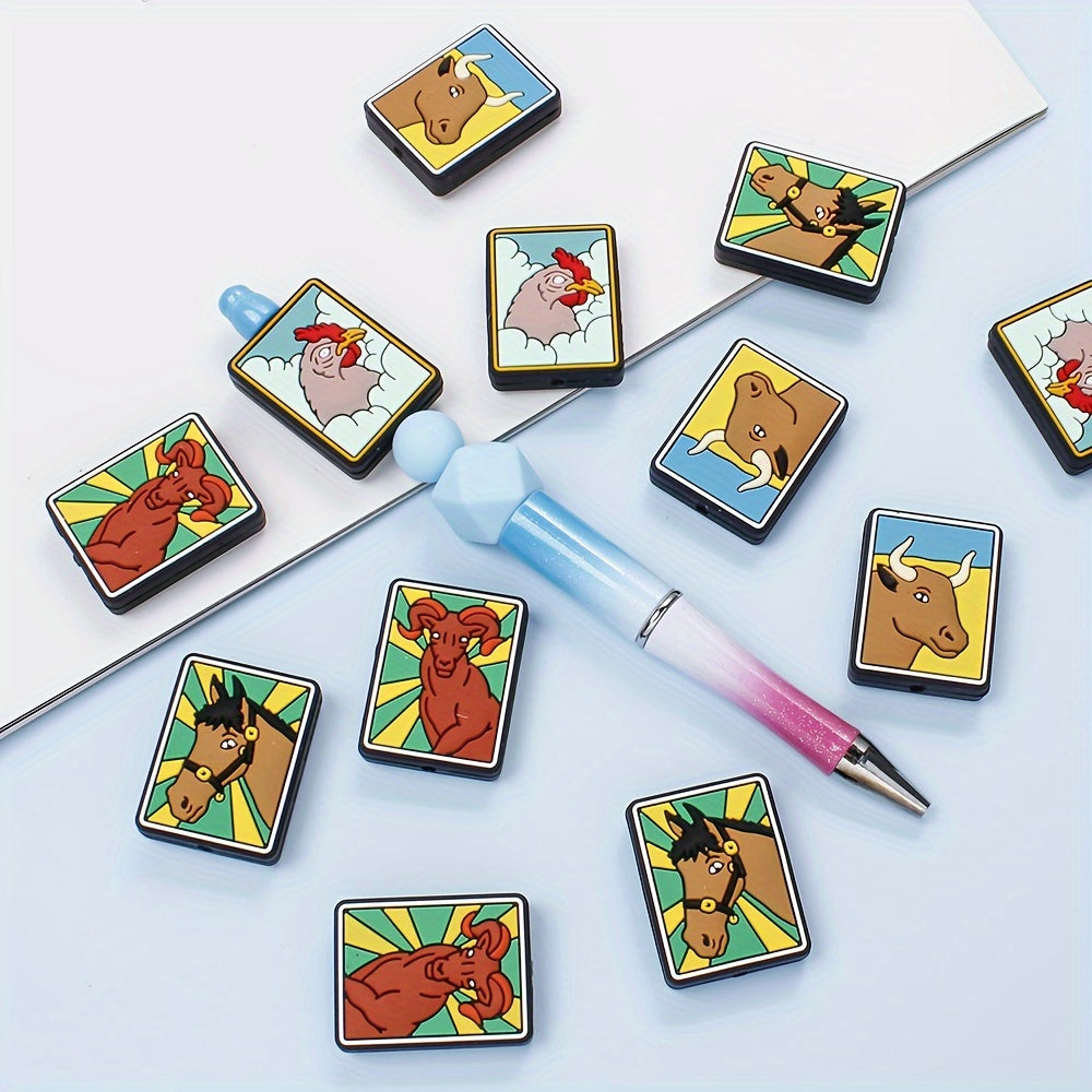 Animal Theme Silicone Beads