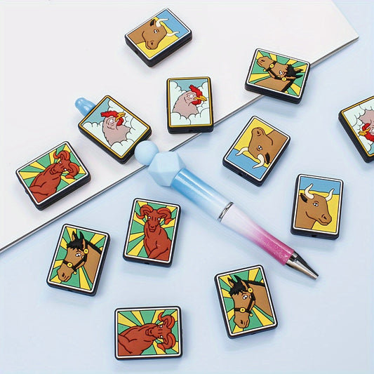 Animal Theme Silicone Beads