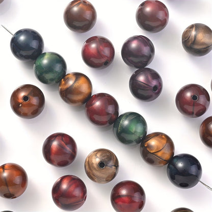 8–22mm Colorful Acrylic Tiger Eye Bead Set