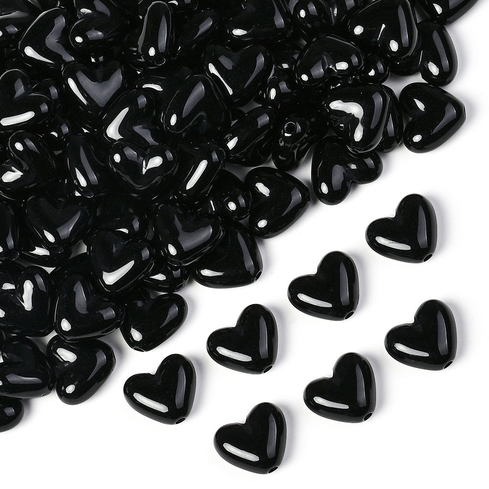 Pink Love Acrylic Beads