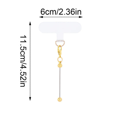 Golden & Silvery Blank Phone Chain Set