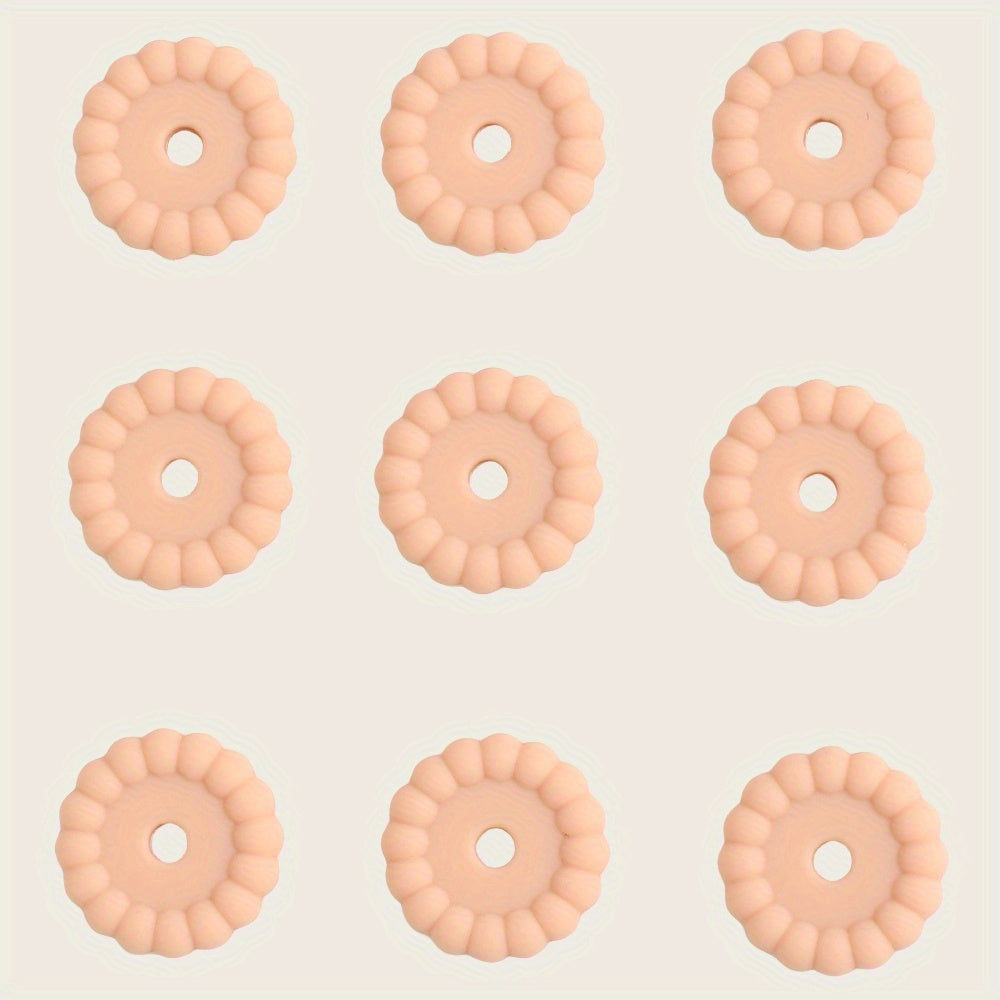 10pcs 12/15mm Silicone Disc Beads