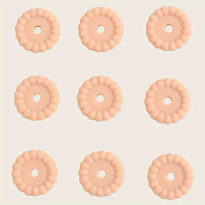 10pcs 12/15mm Silicone Disc Beads