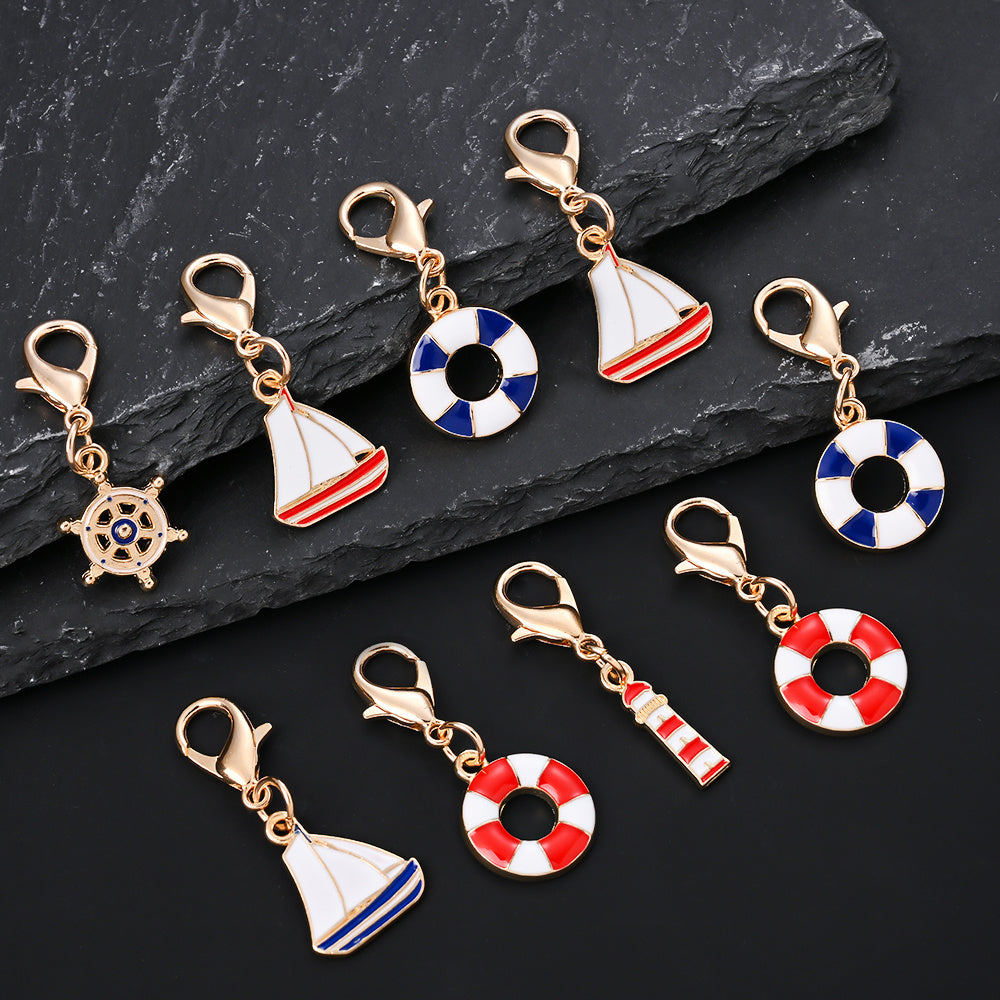 Nautical Enamel Pendant Charms