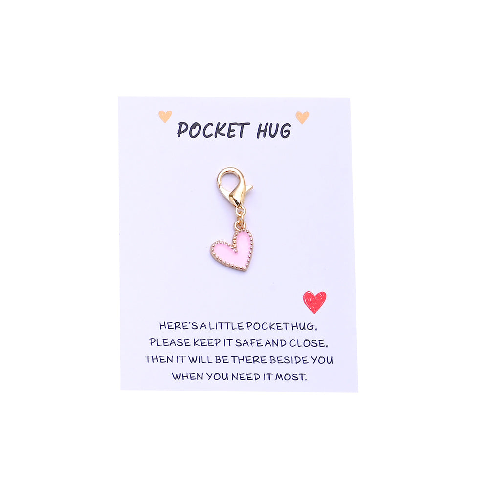 Heart Keychain with Thank You Card