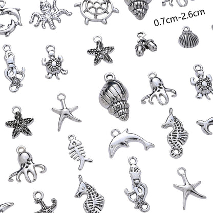 Marine Animal Metal Pendant Charms