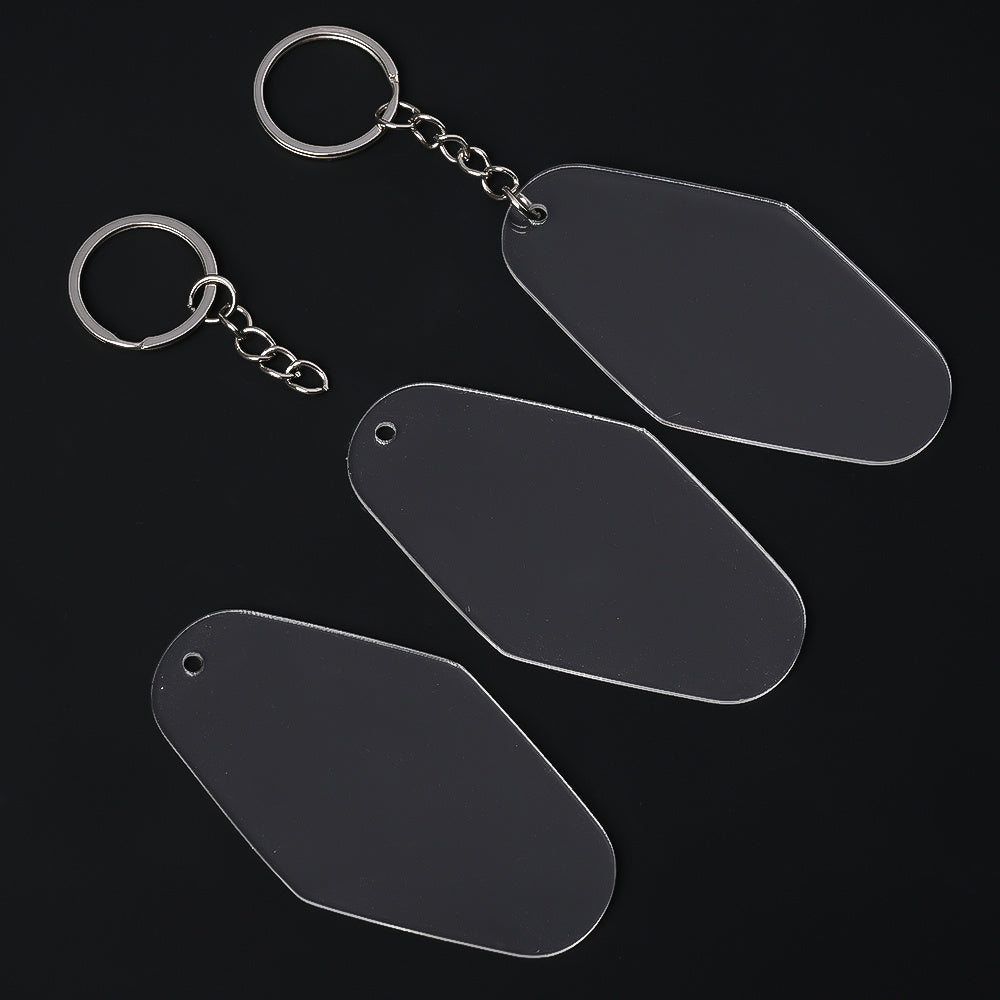 Acrylic Rhombus Keychains