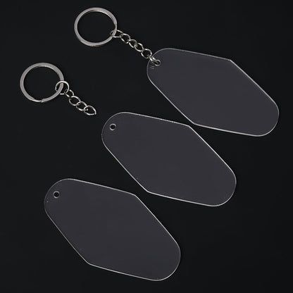 Acrylic Rhombus Keychains