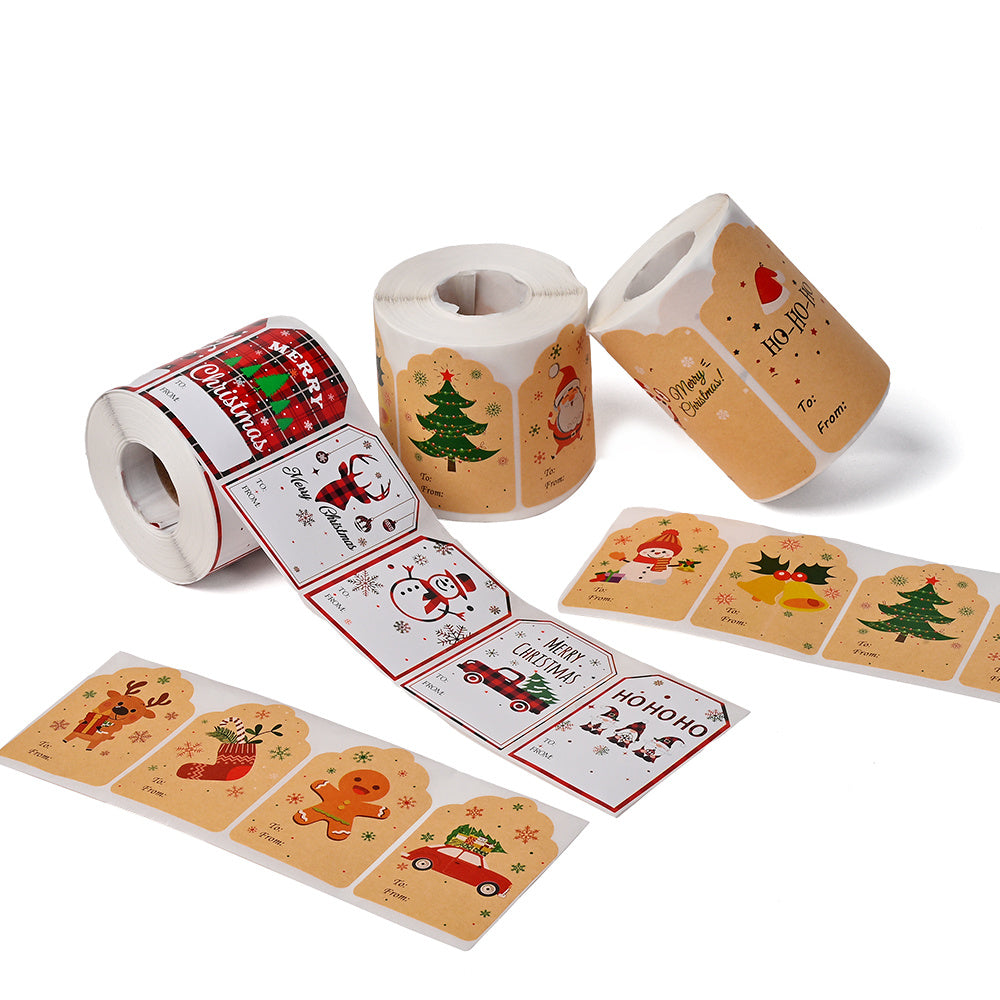 Merry Christmas Seal Label Stickers