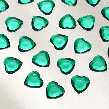 12 mm Acrylic Heart Decorative Patches