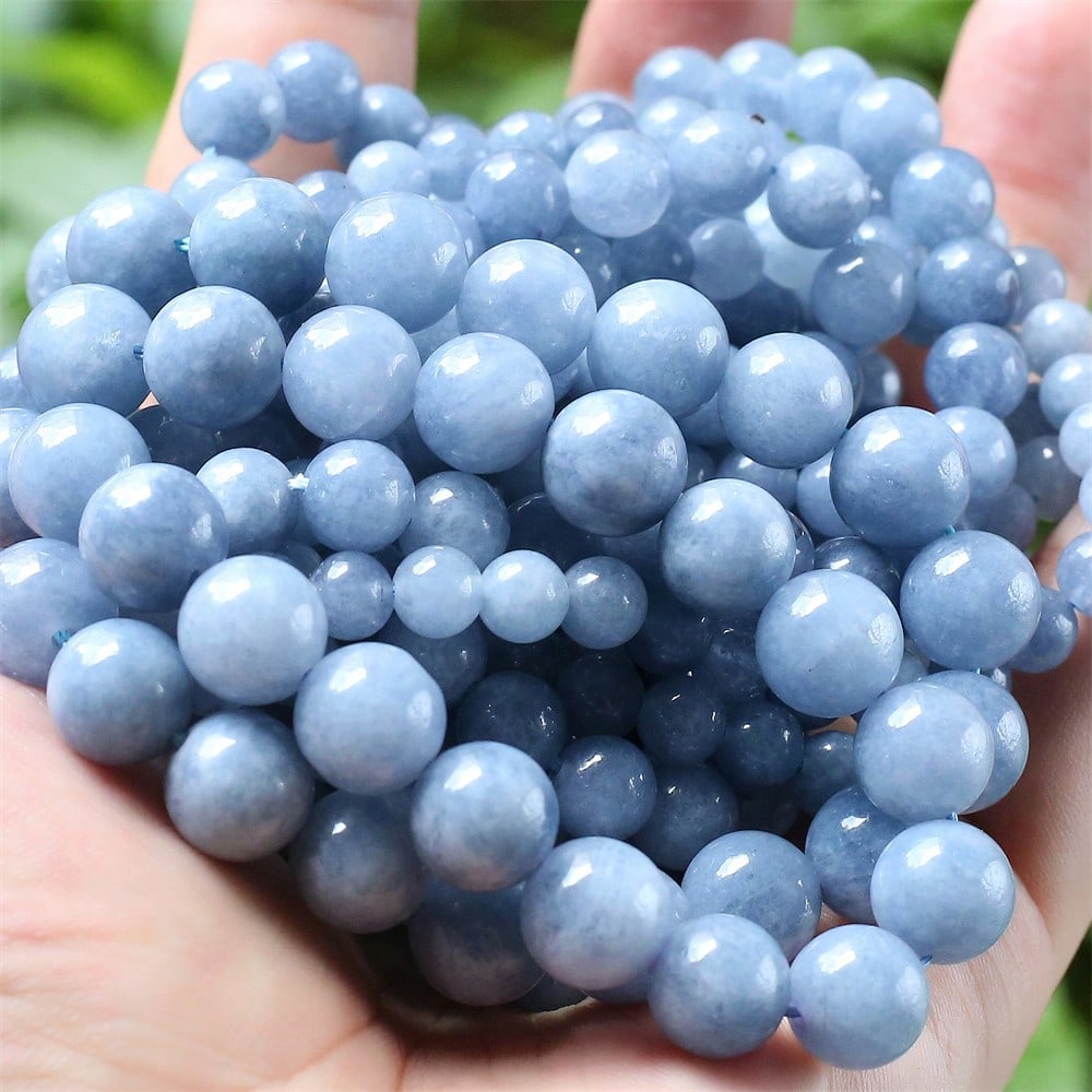 4/6/8/10mm Aquamarine Blue Stone Loose Beads