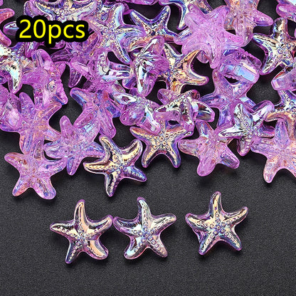 AB Ocean Starfish Glass Beads