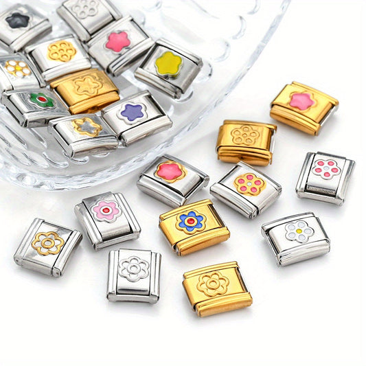 Flower Alloy Bracelet Module