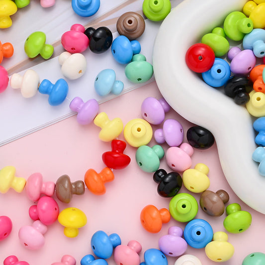 Acrylic Mushroom Beads