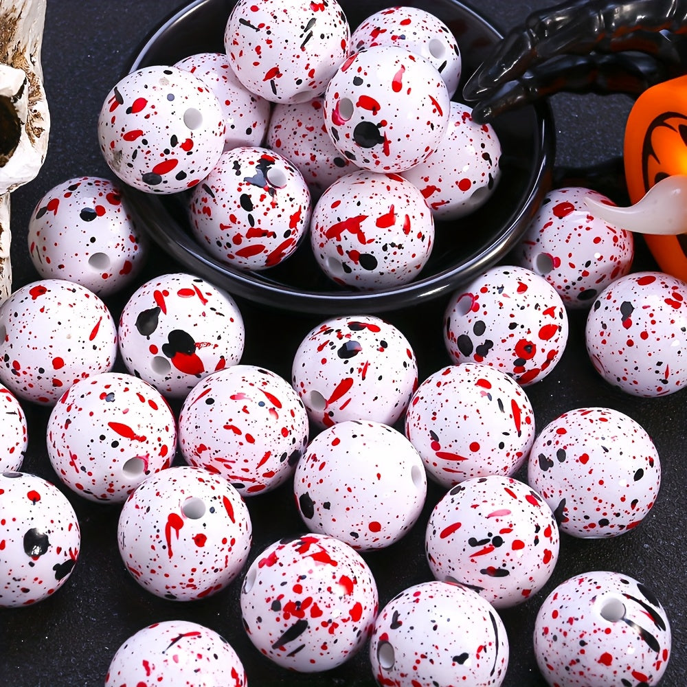 Dinosaur Egg Acrylic Spacer Beads