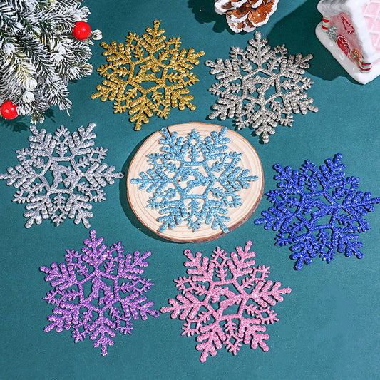 Glitter Christmas Snowflake Ornaments