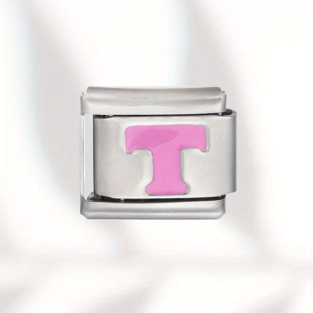 Colorful Stainless Steel Letter Bead