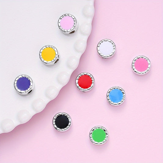 Round Colored CCB Spacer Beads