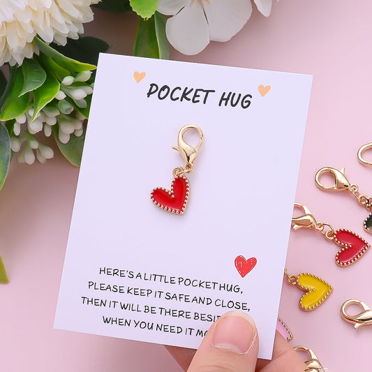 Heart Keychain with Thank You Card