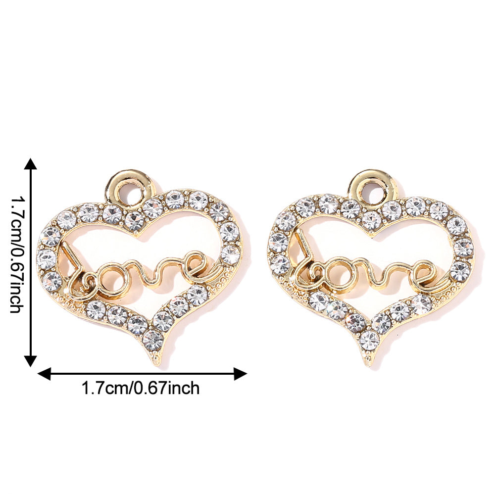 Valentine’s Day Heart Alloy Pendants