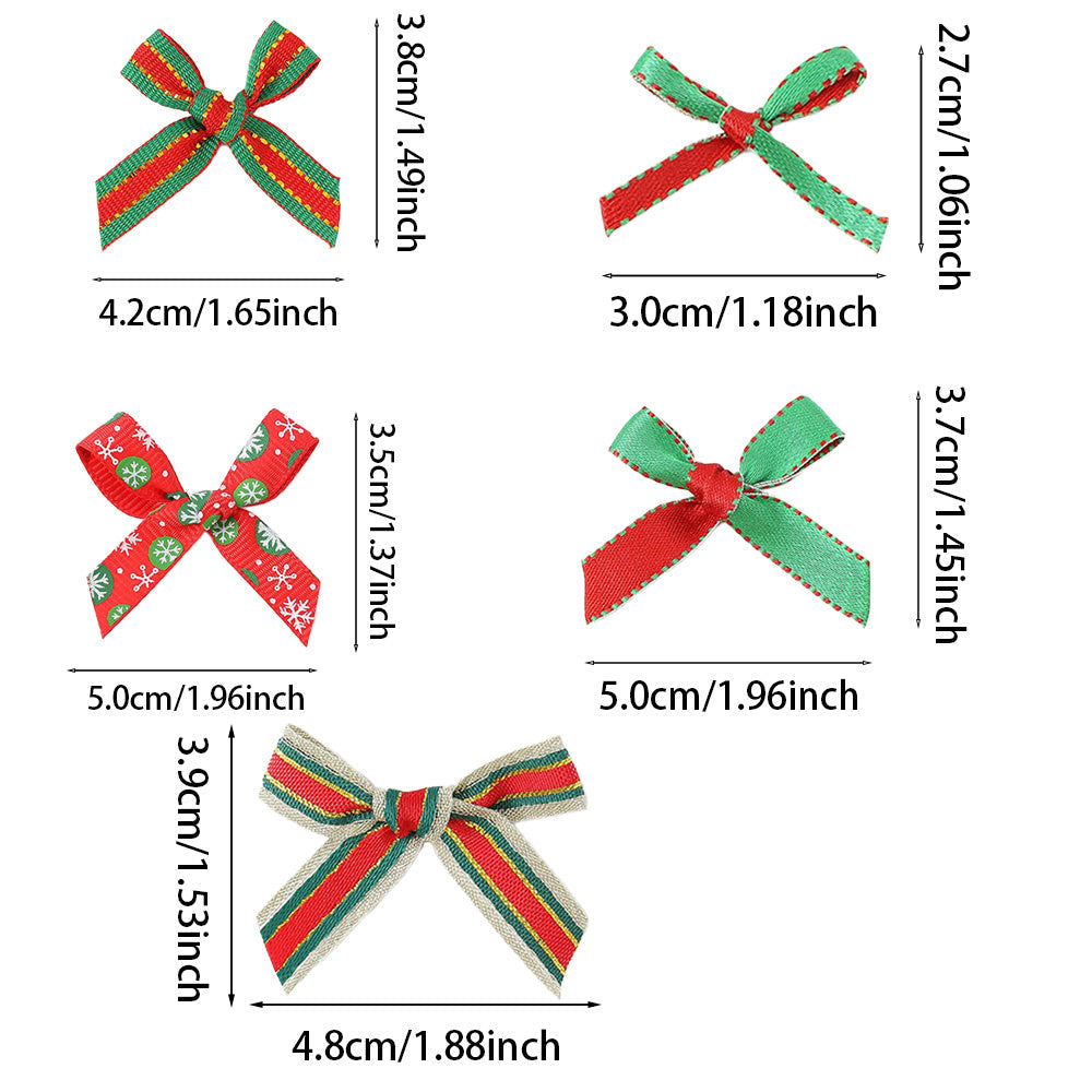 Christmas Mini Satin Ribbon Bows