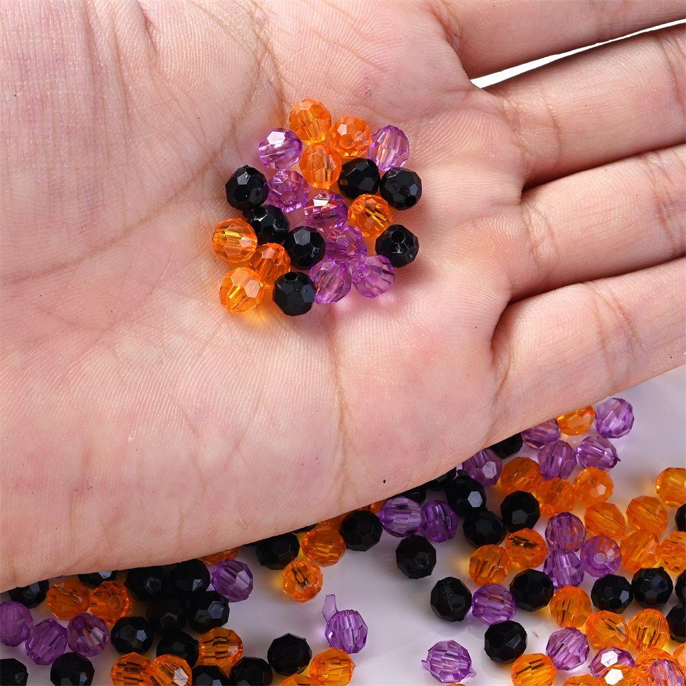 Halloween Faceted Acrylic Beads